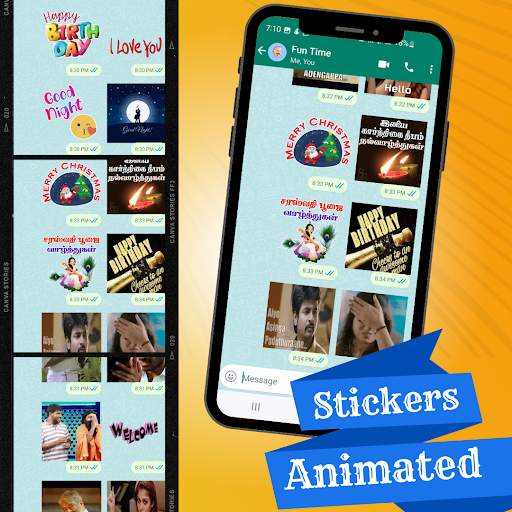 Animated Tamil  WAStickers screenshot 2