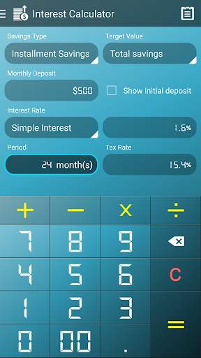 Interest Calculator screenshot 1