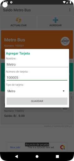 Saldo Metro Bus screenshot 3