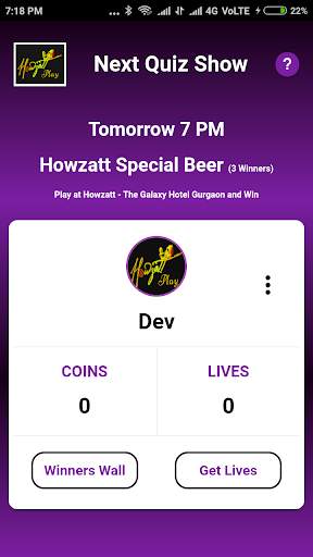 Howzatt - Daily Trivia Quiz Game Show screenshot 1