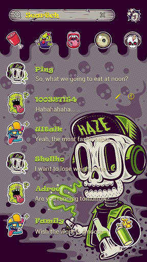 GO SMS GRAFFITI THEME screenshot 2