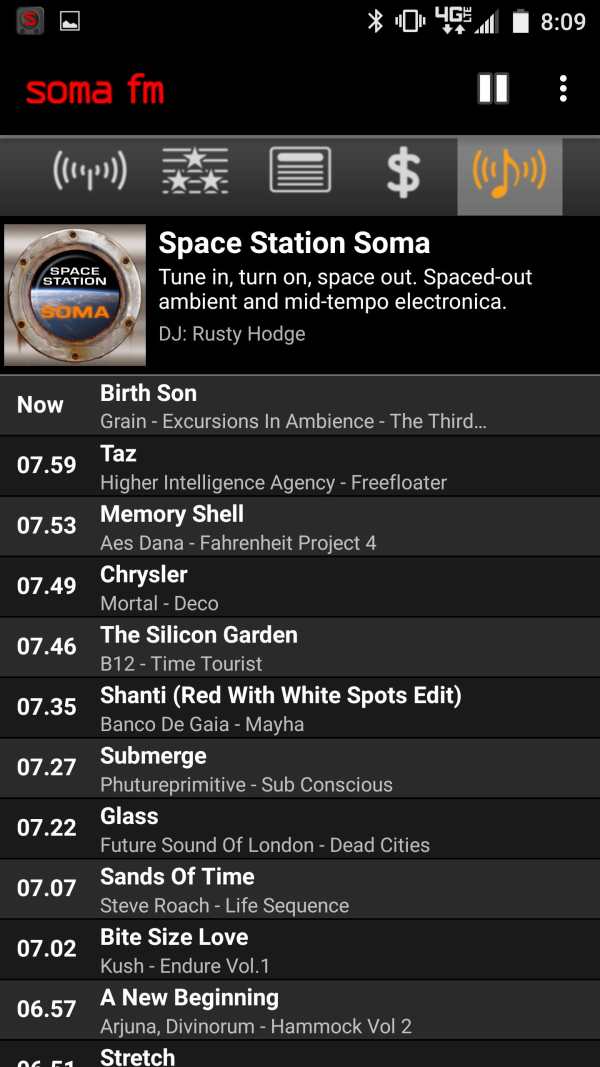 SomaFM Radio Player screenshot 2
