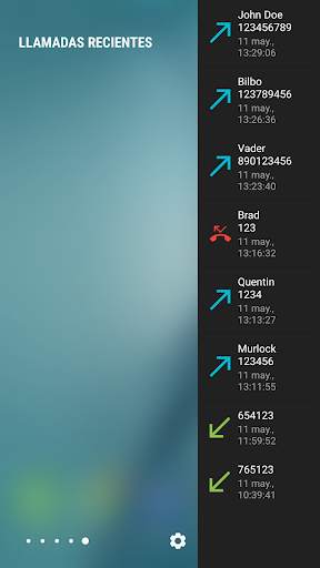 Recent Calls [Only for Edge Screen] screenshot 1
