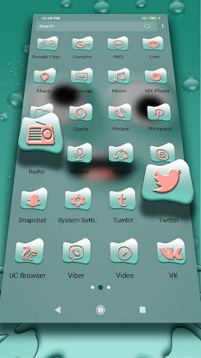 Cartoon Face Cute Theme screenshot 2