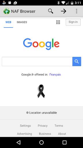 Browser without incognito mode screenshot 1
