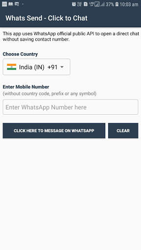 Whats Send - Click to Chat screenshot 1