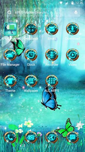 Magical Forest APUS Launcher theme screenshot 2