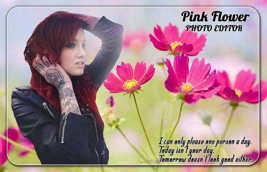 Pink Flowers Photo Frames screenshot 3