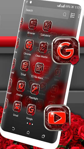 Red Heart Valentine Launcher T screenshot 3