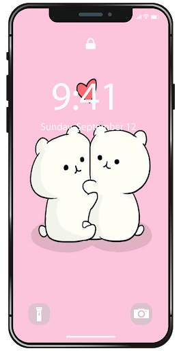 💕Girly Wallpapers ✿ Lock Screen For Girls ✿ 5 تصوير الشاشة