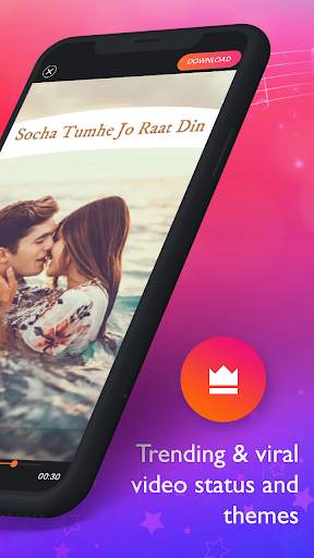 UV Video Status : Lyrical Video Status Maker ❤ screenshot 3