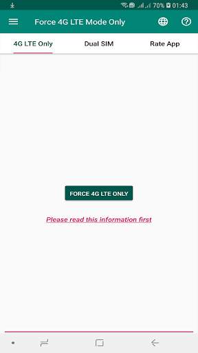 Force 4G LTE Mode Only скриншот 2