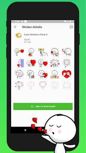 3D Love Stickers For WhatsApp 2020 screenshot 3