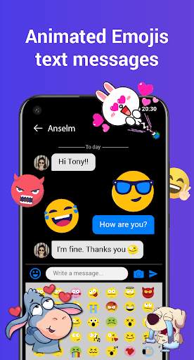 Messenger - Text, Chat, Emoji, SMS, MMS screenshot 1