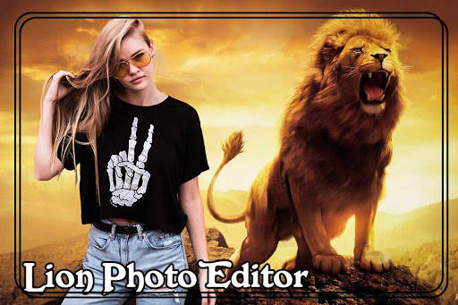 Lion Cut Paste Photo Editor screenshot 1