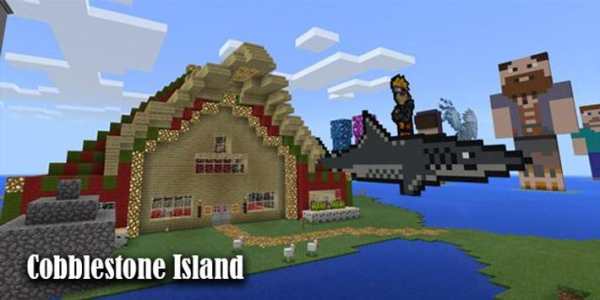 Map Cobblestone Island Minecraft screenshot 2