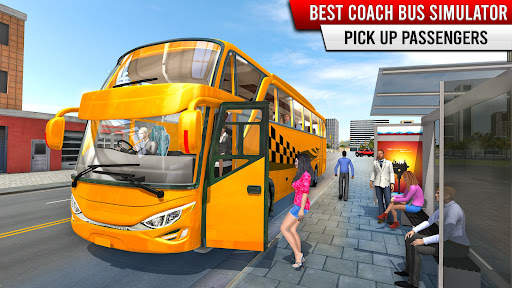 Coach Bus Driving Sim Games screenshot 3