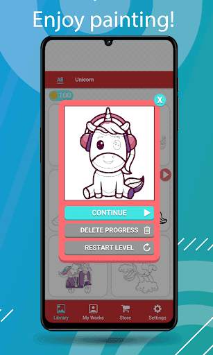 Unicorn Paint by Number screenshot 3