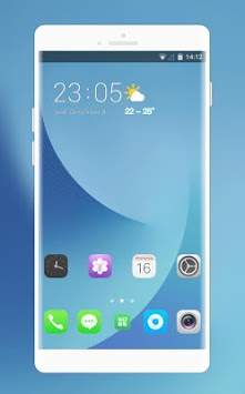 Theme for Samsung galaxy J7 blue wallpaper screenshot 1