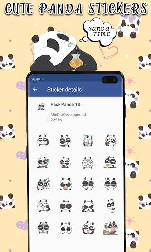Animated Panda Stickers For Whatsapp 2021 screenshot 3