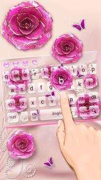 Rose Butterfly Jewery Keyboard 1 تصوير الشاشة
