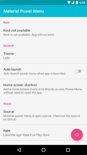 Material Power Menu 1 تصوير الشاشة