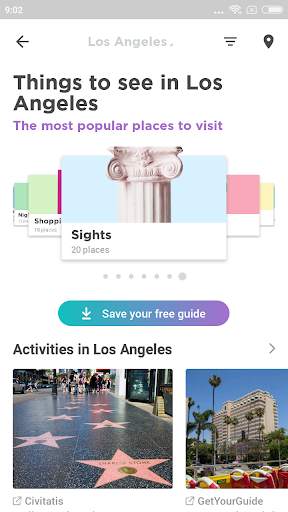 Los Angeles Travel Guide in English with map screenshot 2