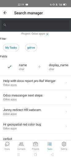 Odoo messenger скриншот 3
