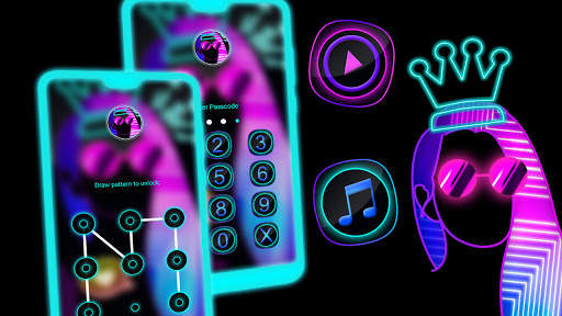 Dark Girly Launcher Theme screenshot 4