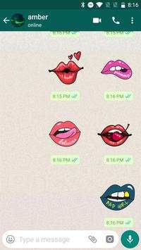 Sexy Lips Kiss Stickers for WhatsApp,WAStickerApps screenshot 4