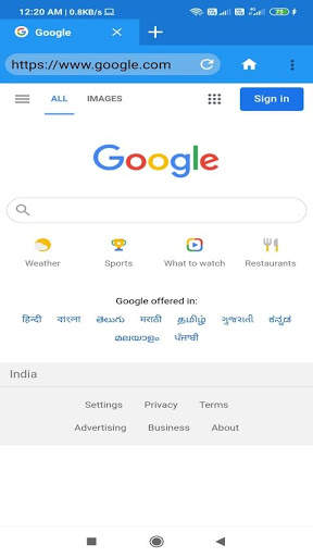 Speed Browser screenshot 2
