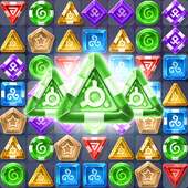 Magic crush: match 3 gems logo