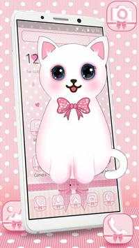 Cute Love Cat Theme screenshot 2