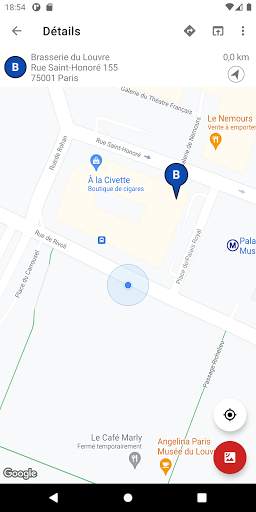 Localisateur de restaurant screenshot 2