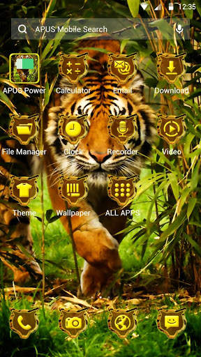 Tiger APUS Launcher theme screenshot 2