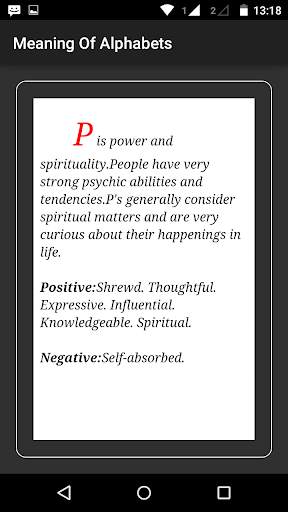 Meaning Of Alphabets screenshot 4