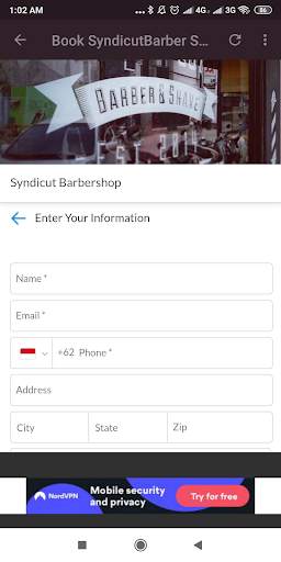 Syndicut Barbershop screenshot 1