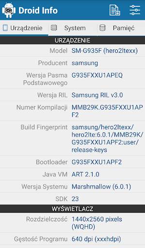 Droid Hardware Info screenshot 1