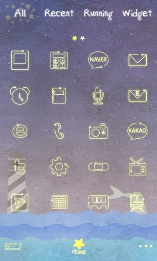 Night dodol launcher theme screenshot 4