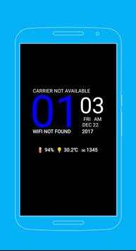 Galaxy S8 Android Digital Clock Live WallPaper screenshot 7