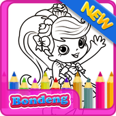 Girls Shopkins Coloring icon