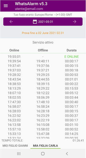 WaStats Tracciamento WhatsApp screenshot 2
