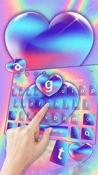Crystal Gradient Heart Keyboard screenshot 1