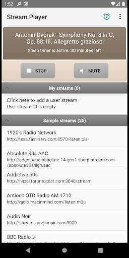 Internet Radio Audio Stream Player screenshot 1