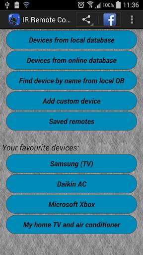 IR Remote Control screenshot 2