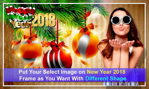Happy New Year 2018 Photo Frame & Editor screenshot 1