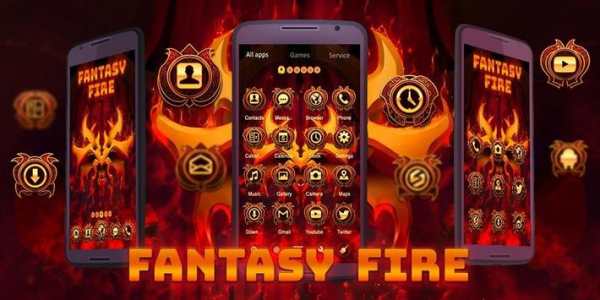 Fantasy Fire V Launcher Theme screenshot 5