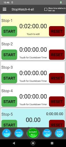 StopWatch 4 all Lite screenshot 2