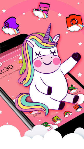 Cute unicorn theme list screenshot 3