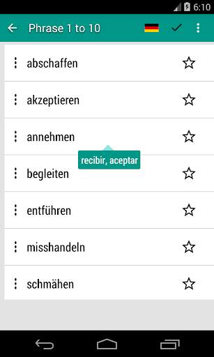Verbos alemanes comunes - Aprender alemán screenshot 5